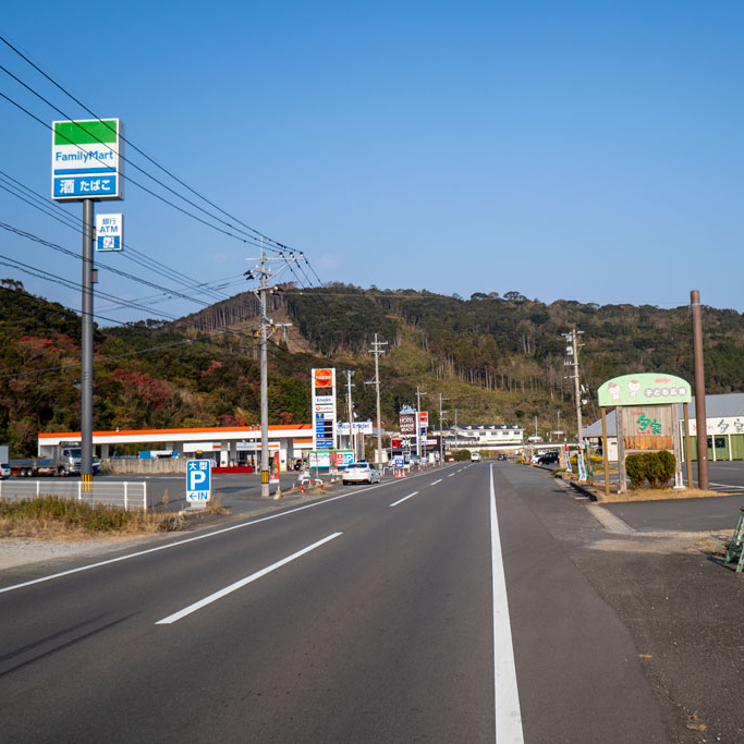 国道251号線 諫早市松里町付近