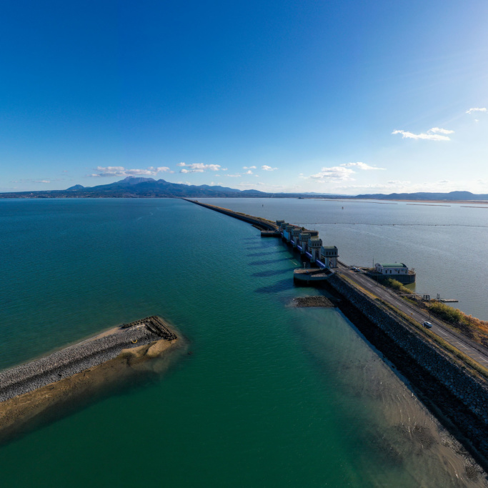 諫早湾干拓堤防道路（雲仙多良シーライン）