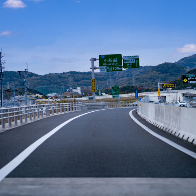 島原道路 貝津トンネル付近